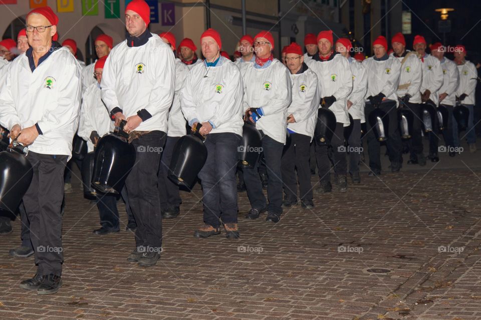 Treichler beim Klauseinzug