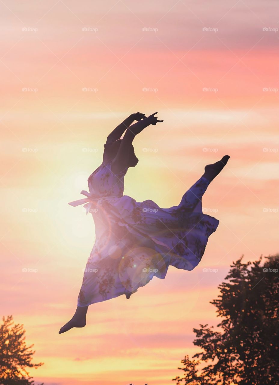 Dancing in the sunset