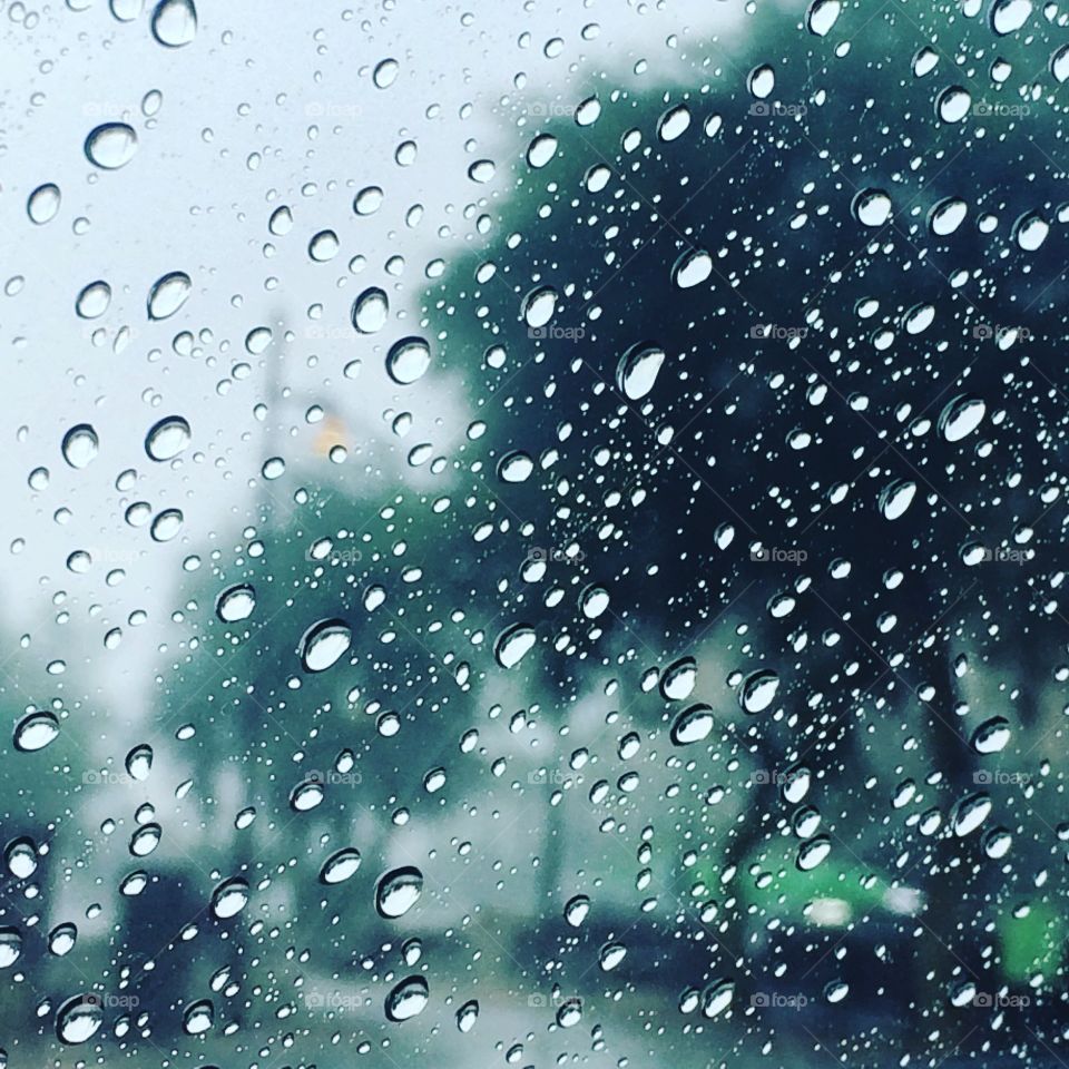 Rain during monsoon.