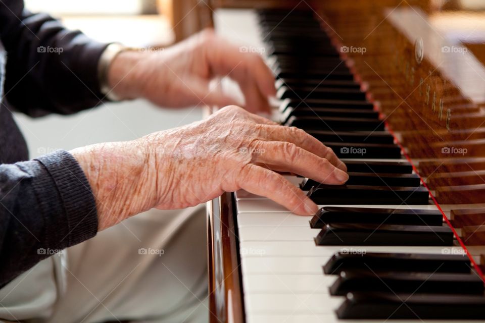 piano hands. My 90 year old grandpa is a wonderful piano player and played for us the other night.