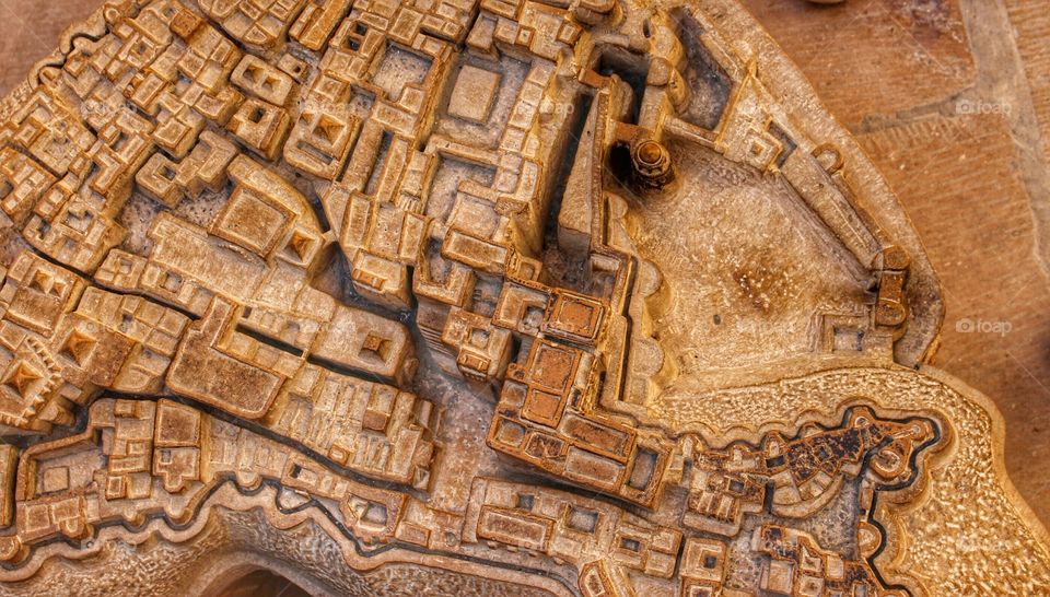 jaisalmer fort map on stone