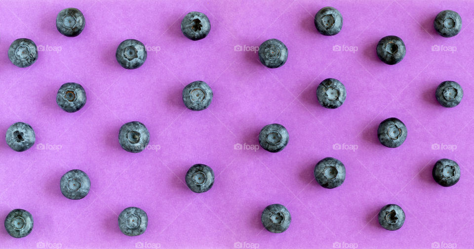 Fresh organic blueberries background