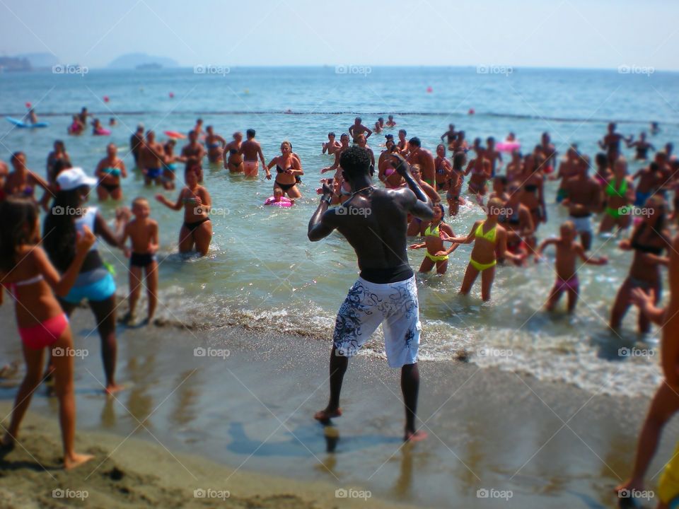 Beach of Bacoli (Naples).