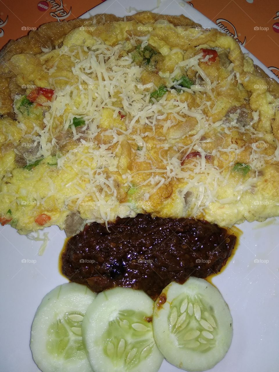 Telur Dadar + Keju