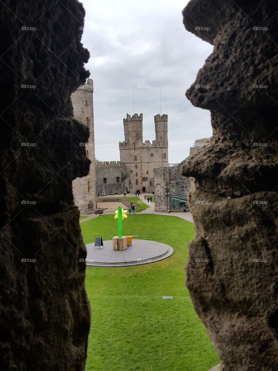 castle window view