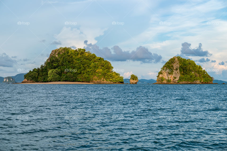 Beautiful sea scape in the southern of Thailand