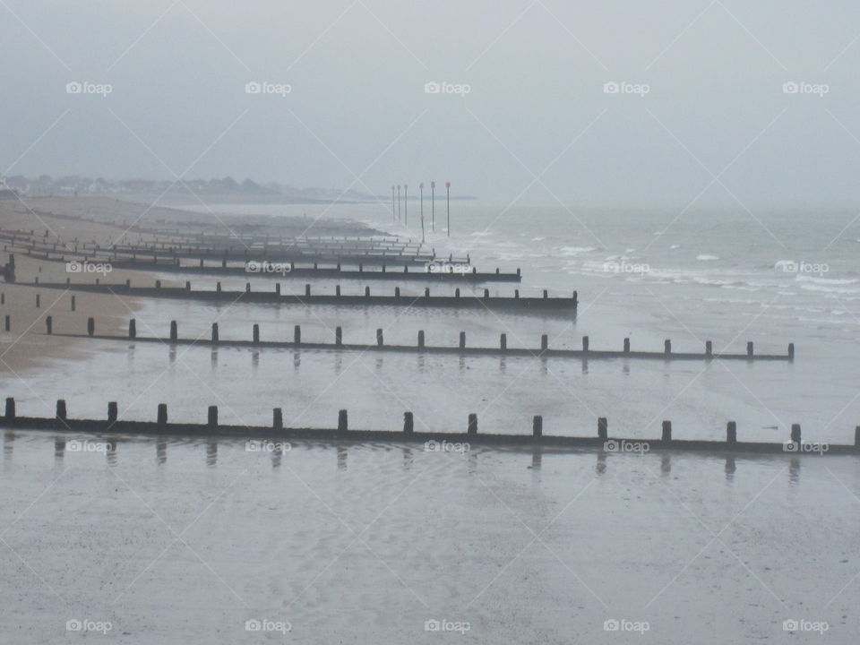 Misty Day At The Beach