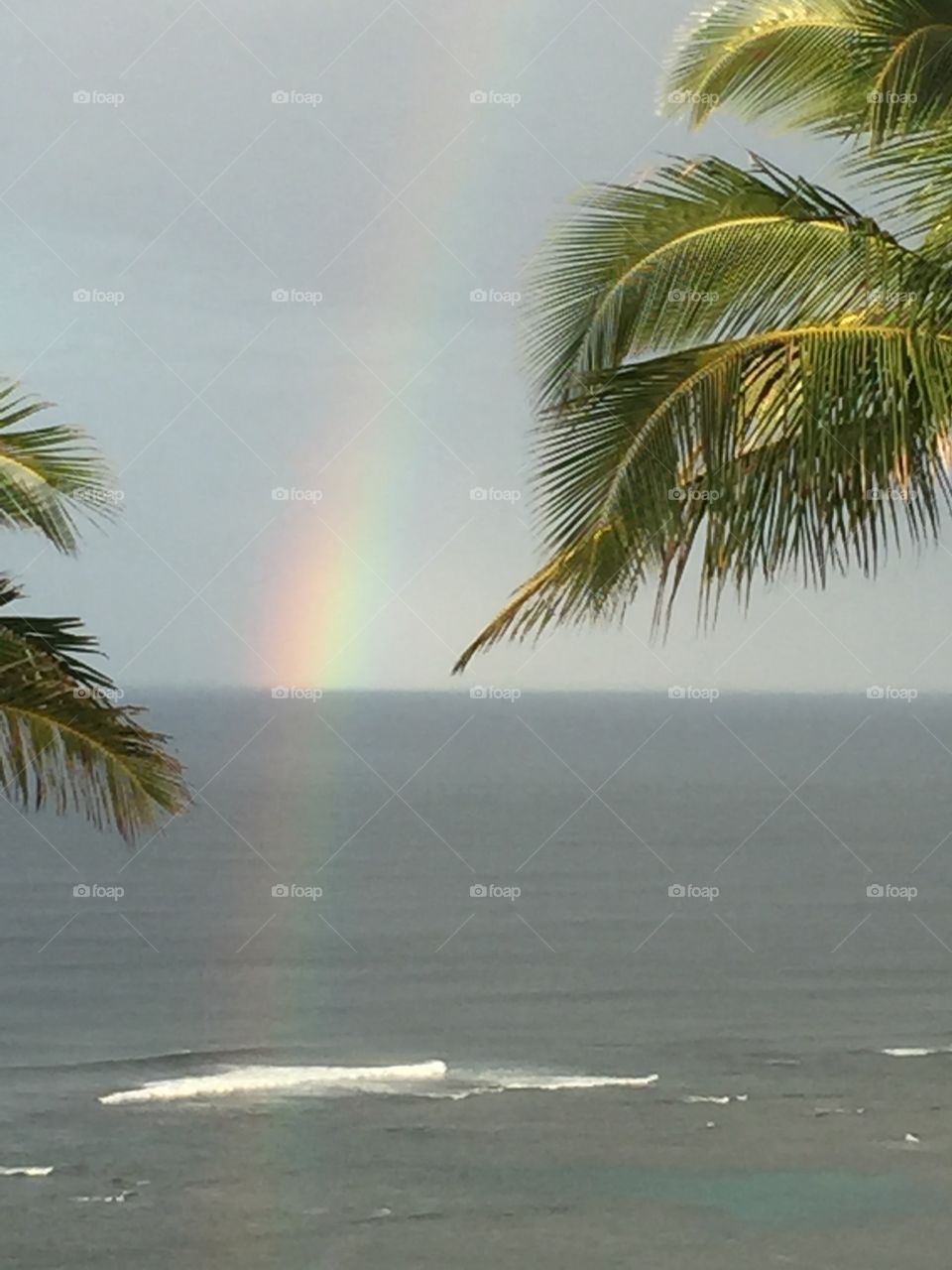 Rainbow over the Pacific 