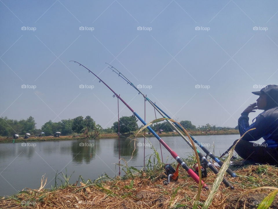 Multiple Fishing . 
Fishing is a hobby that teaches the importance of patience