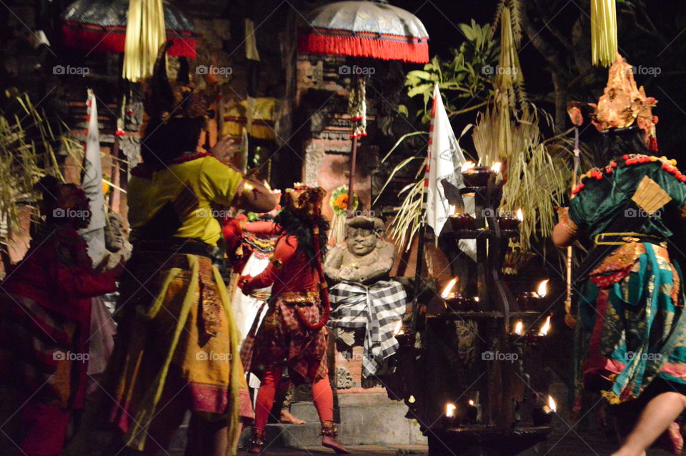 tradisional teater of barong bali