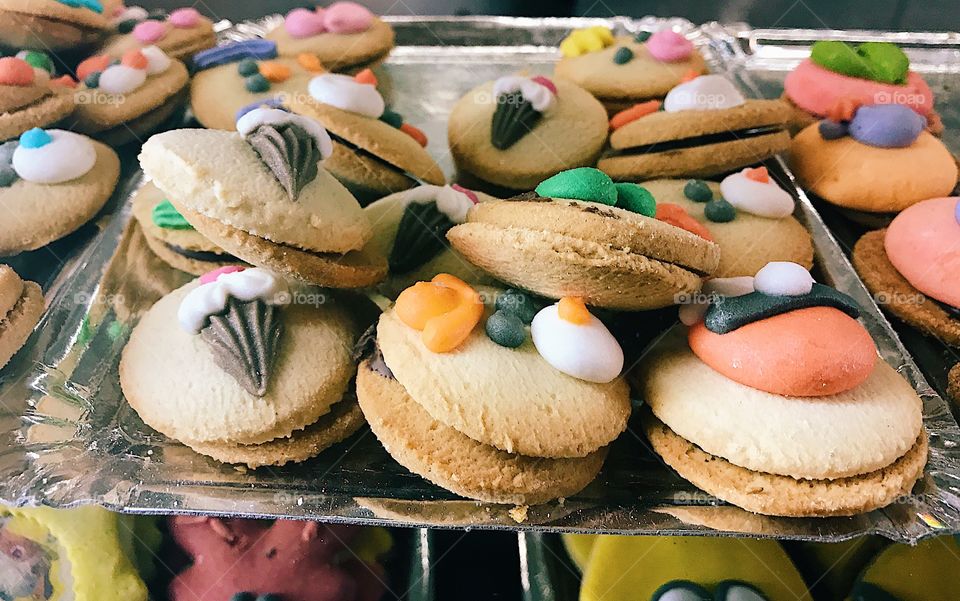 Close-up of cookies