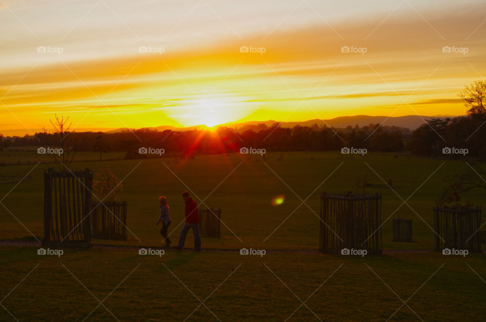 landscape sunset by gaillewisbraznell