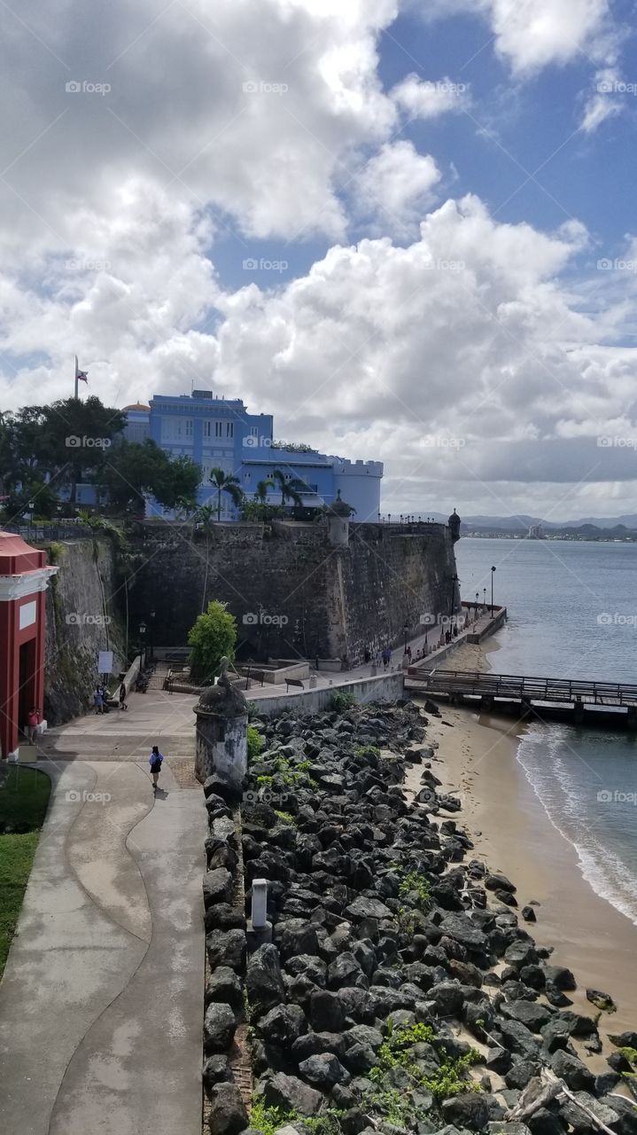 Beautiful view from Old San Juan Puerto Rico