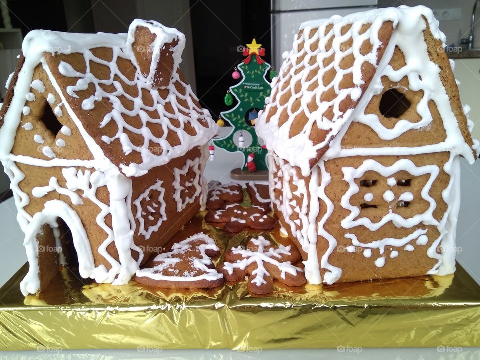 рождественские пряничные домики.
вкусно и красиво.