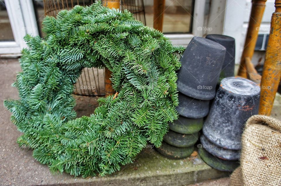 Christmas in the flower shop