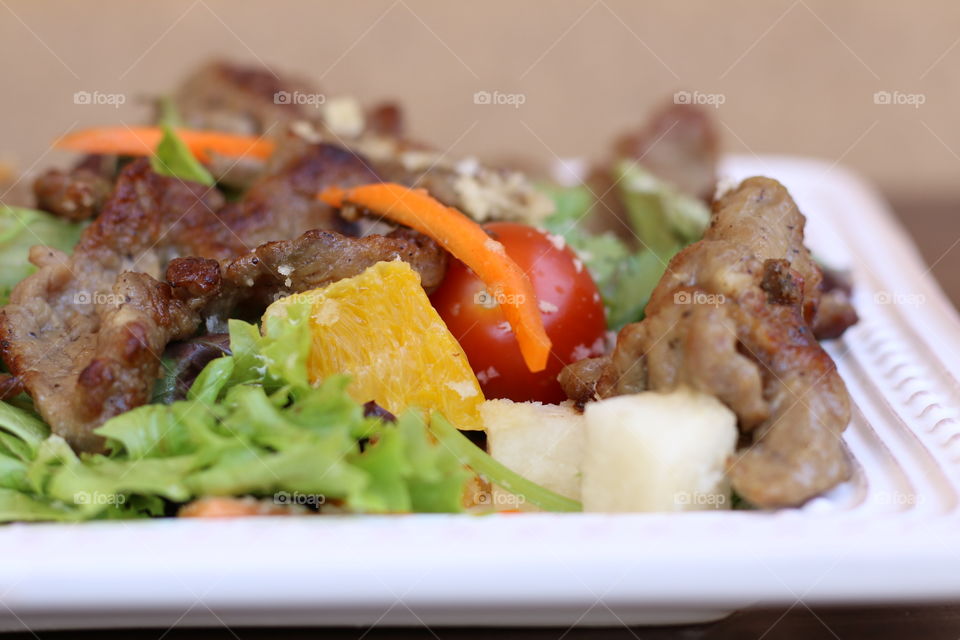 Asian BBQ Beef Salad