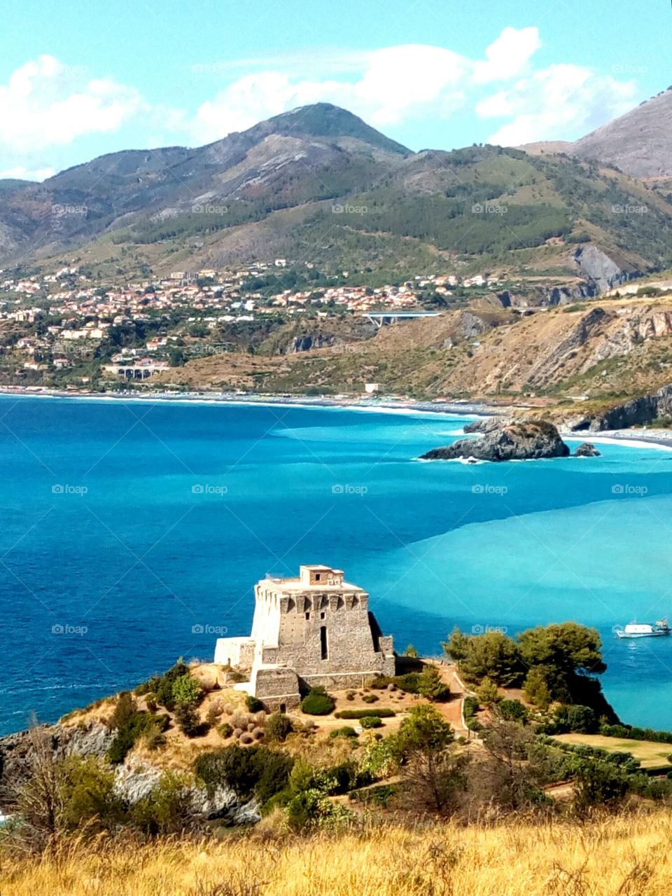 In coastline of Calabria, italian region