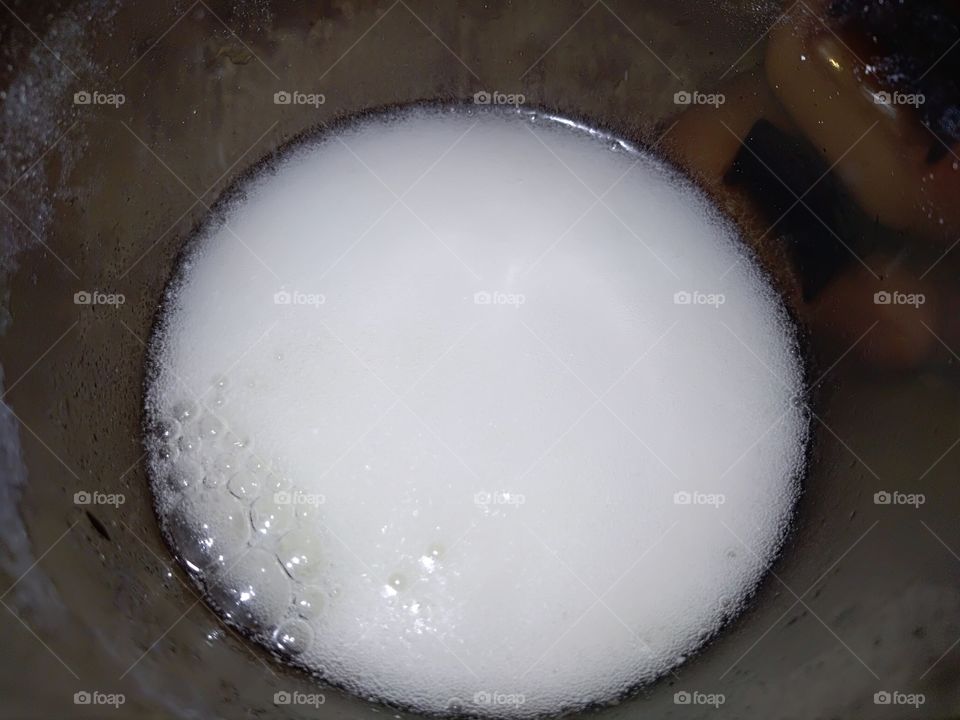 juice acid and foam
