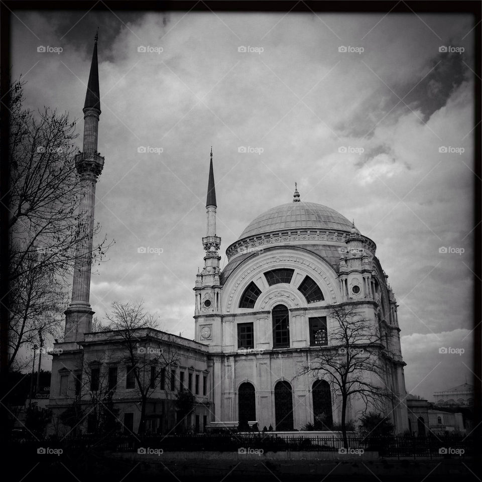 Dolmabahce mosque in istanbul