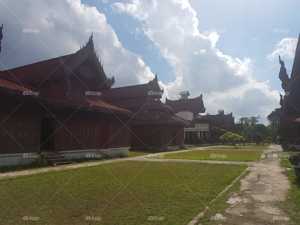 Stroll around the Royal Palace in Mandalay