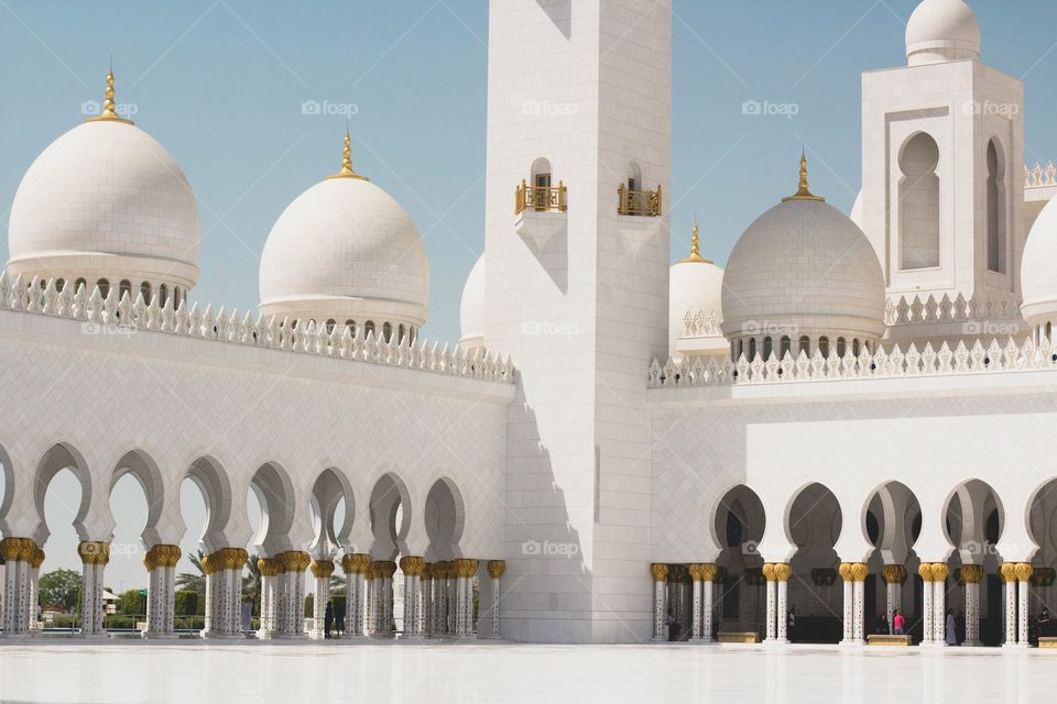 United Arab Emirates. White mosque 🕌