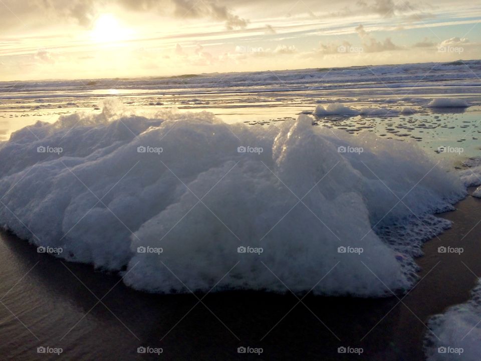Foamy Sunset

