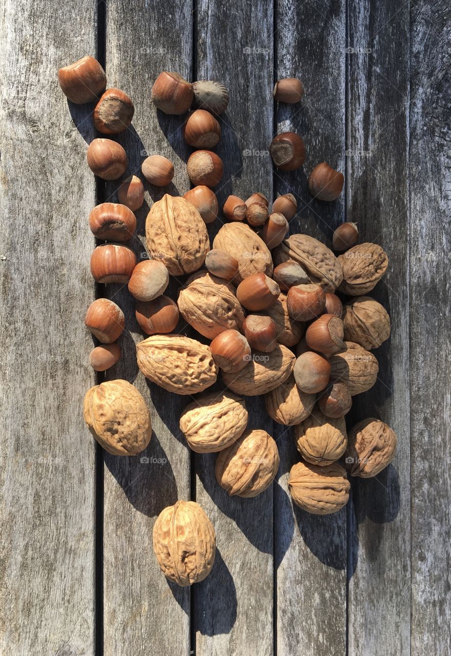 Nuts and hazelnuts