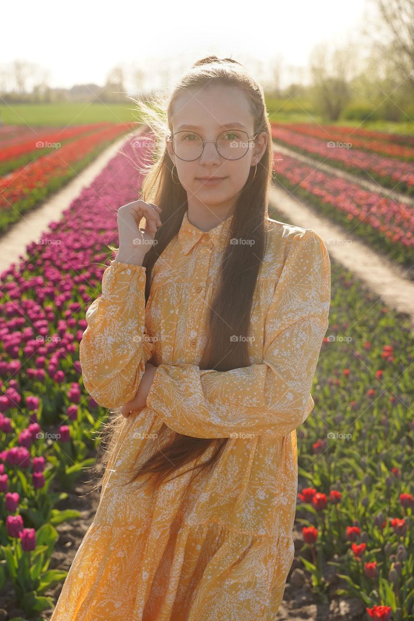 Girl in sunlight