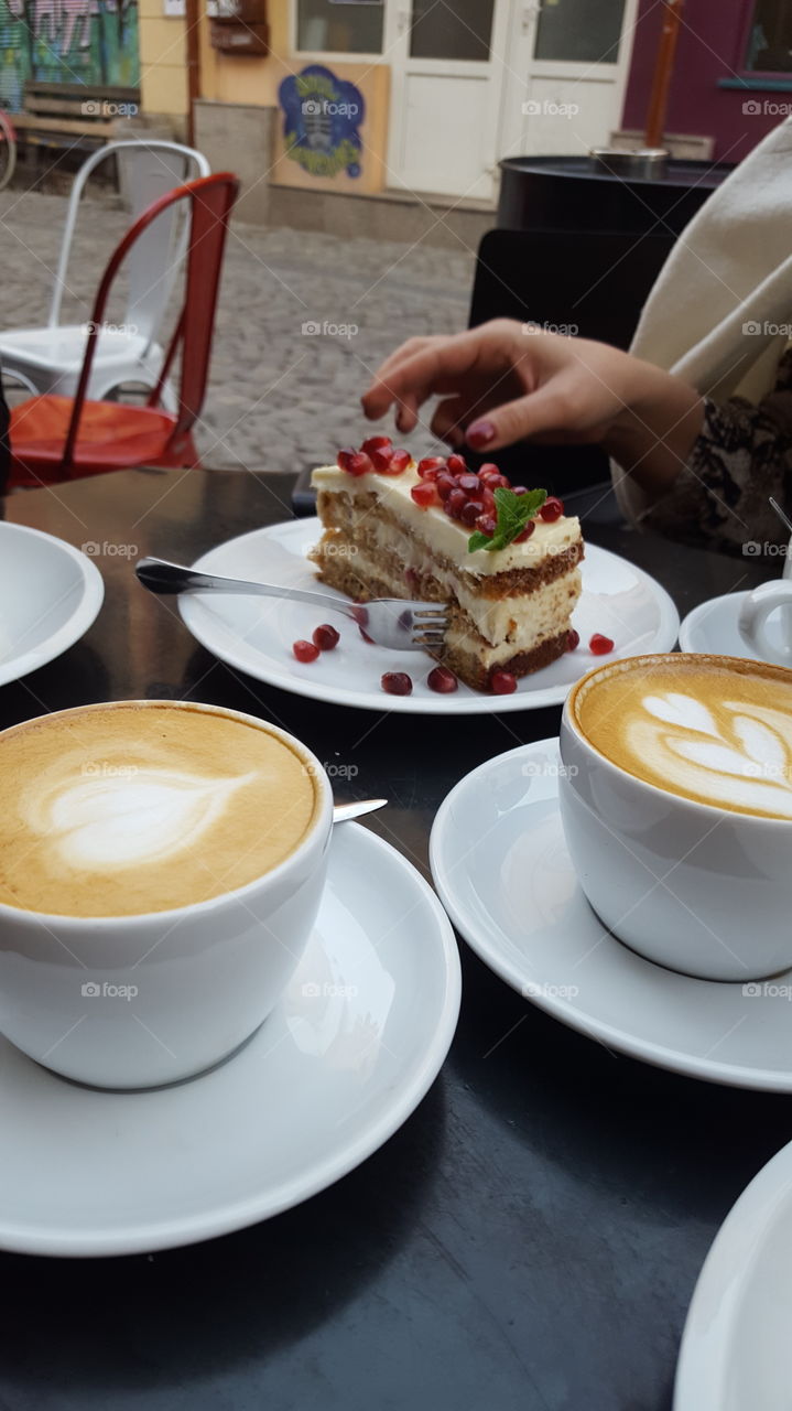 Cake and coffee