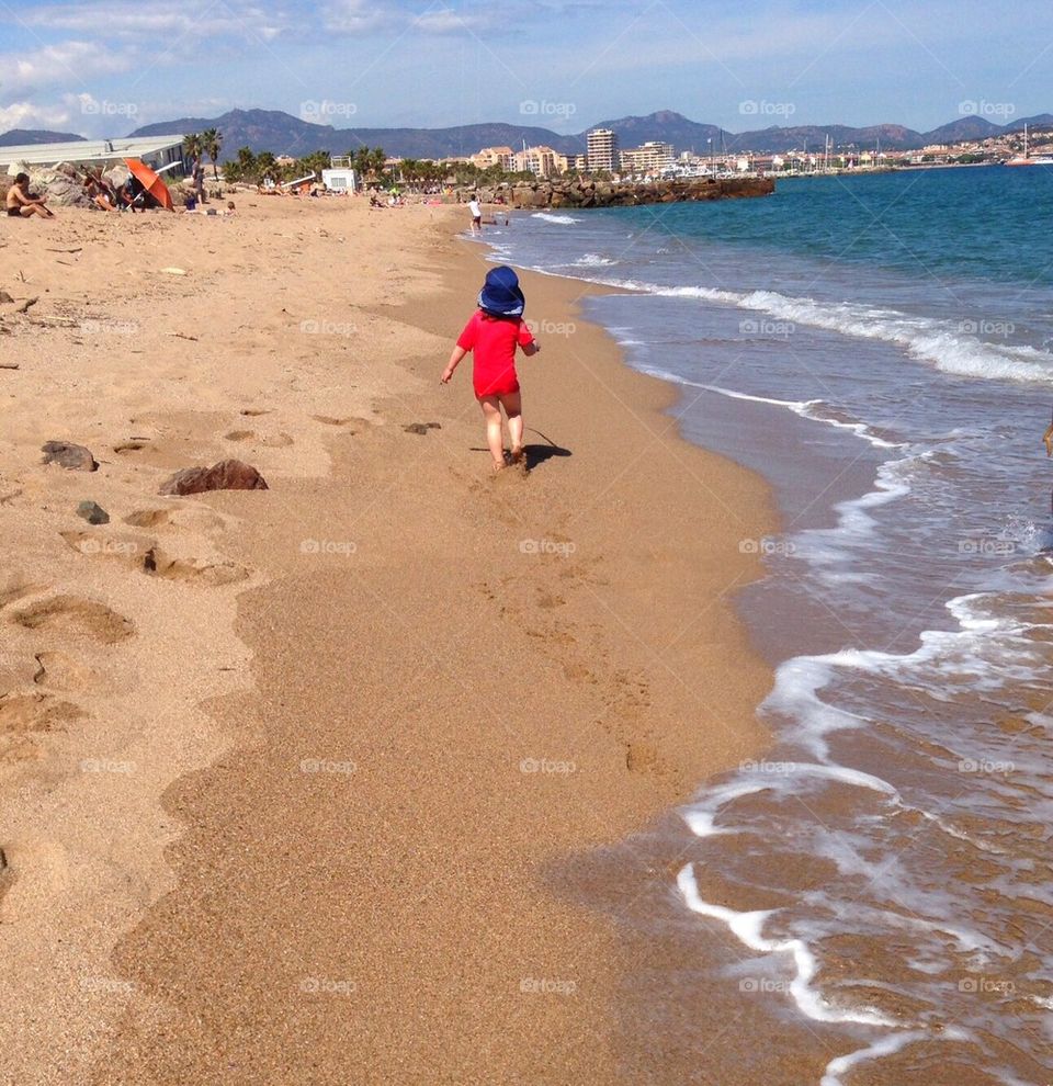 Child on the beach