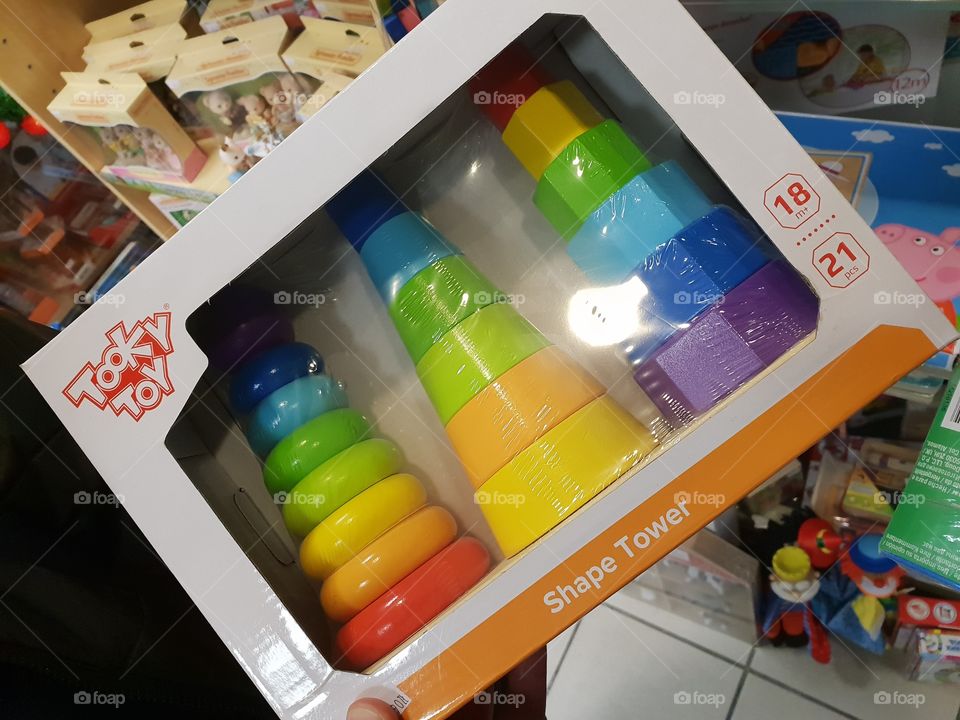 kolorowa zabawka dla małego dziecka