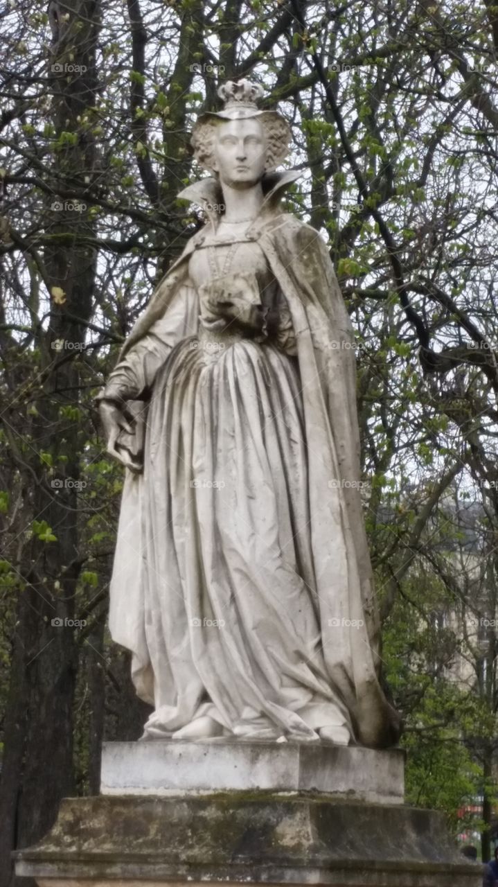Luxembourg gardens statue. photo was taken in the Luxembourg gardens in Paris France