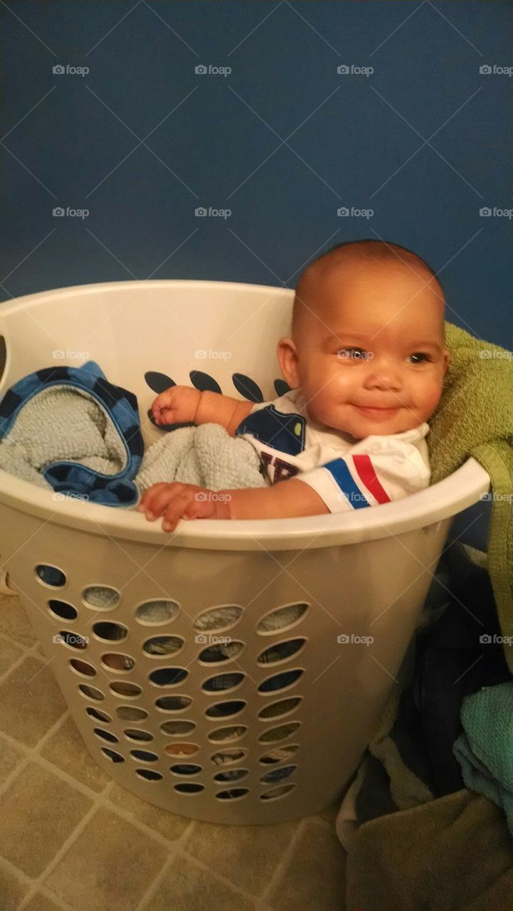 Baby in Basket