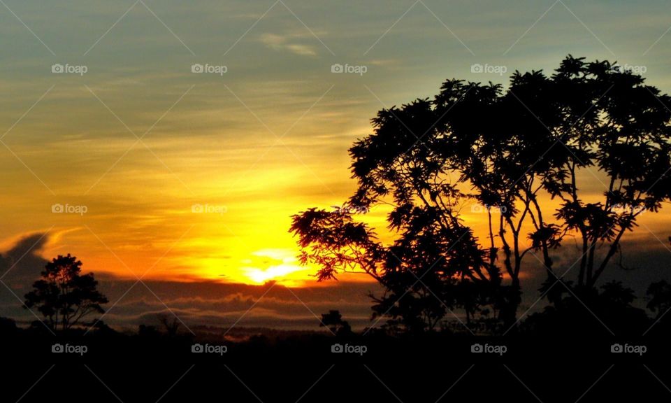 incredible sunset in Costa Rica