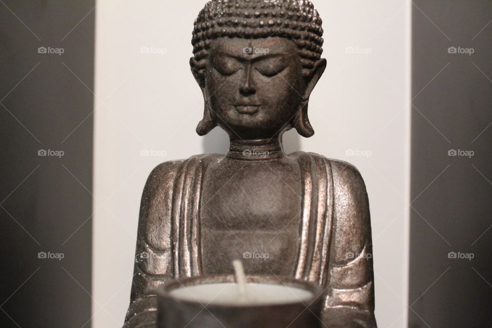 Candle holder Buddha 