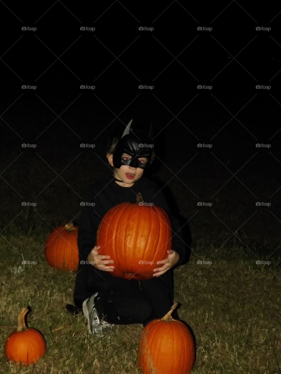batman gets a pumpkin