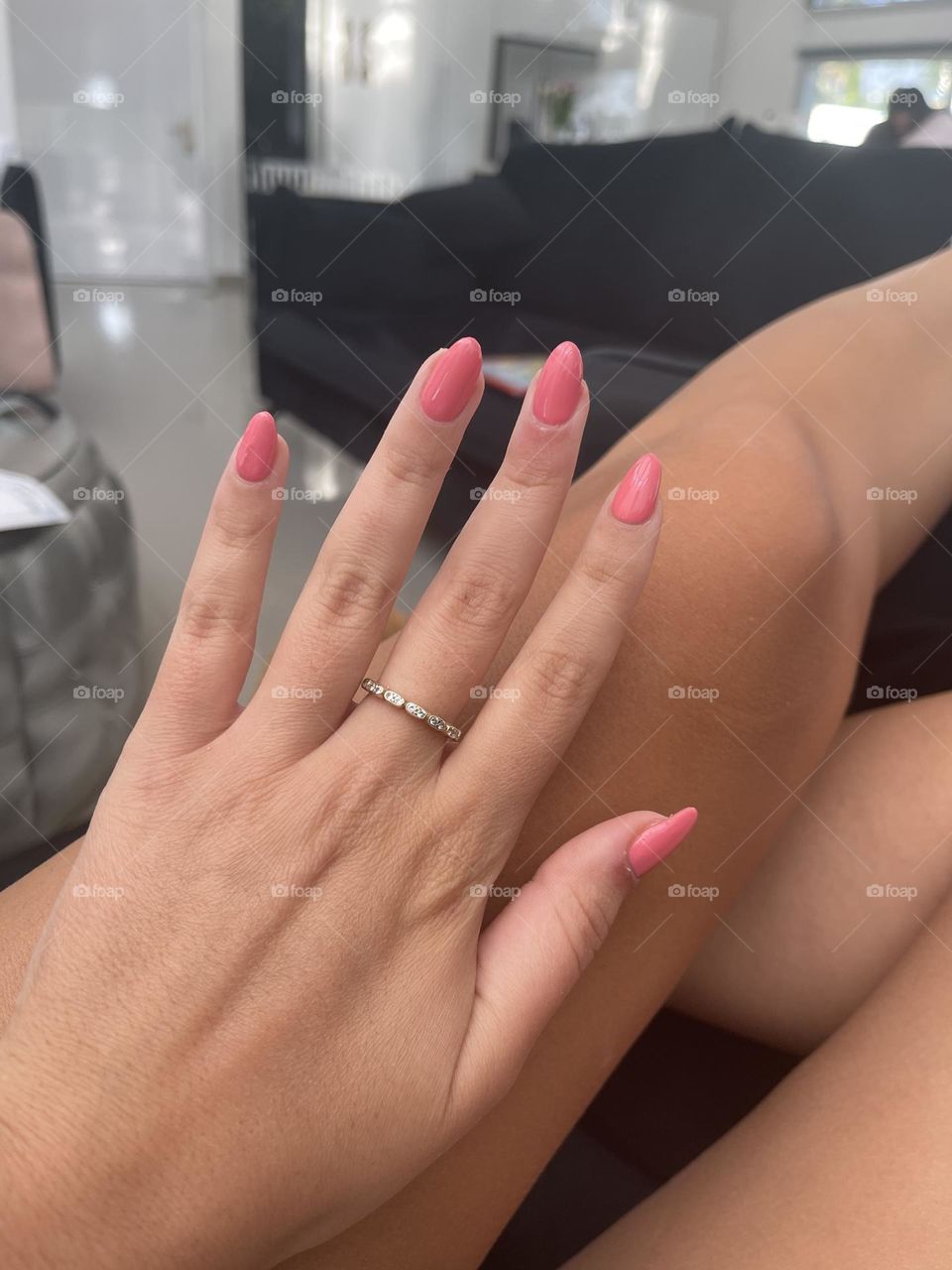 Hot pink manicure 💕