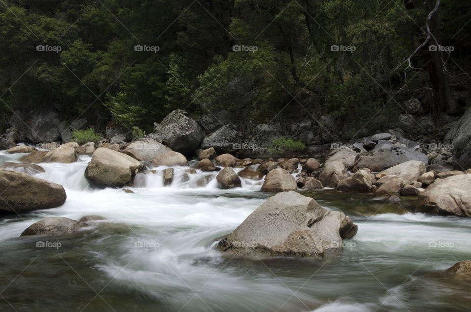 A long the banks of a river in California!