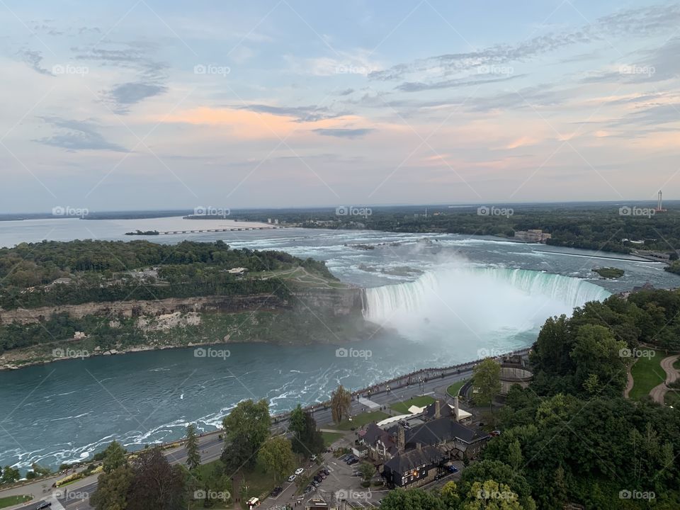Niagara Falls - Sunset view from Skylon Tower