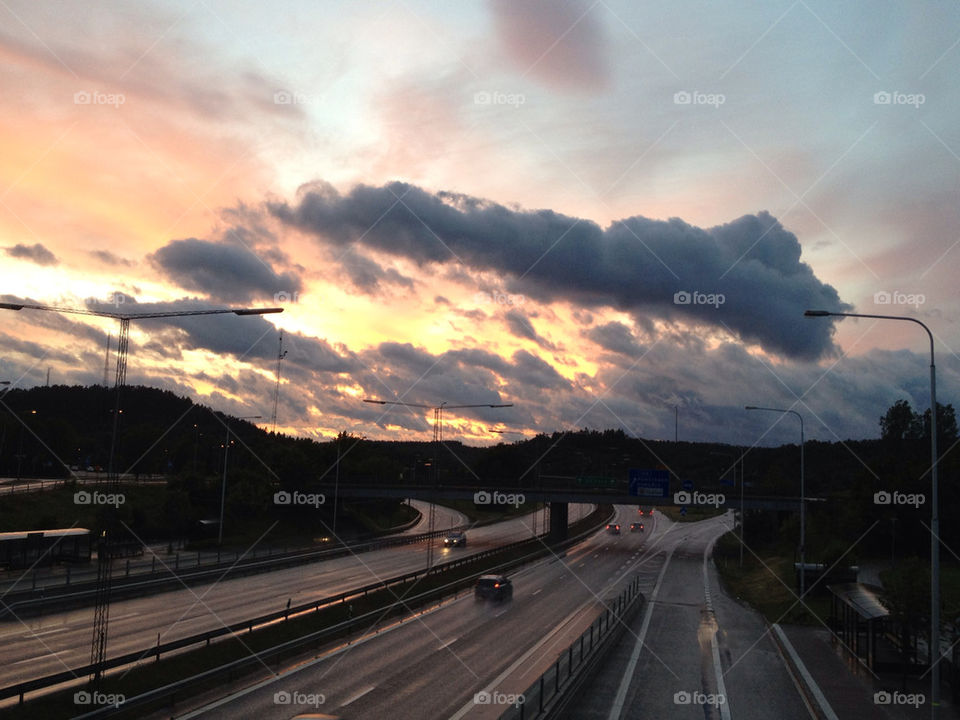 sky sweden car clouds by dorithedead