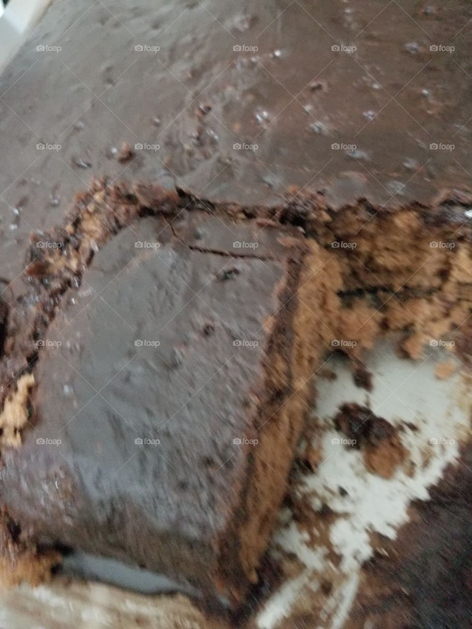 Bolo de chocolate.