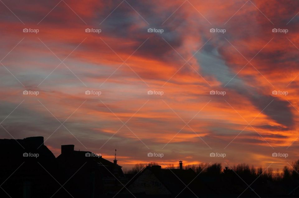 Sunset in belgium 2 .