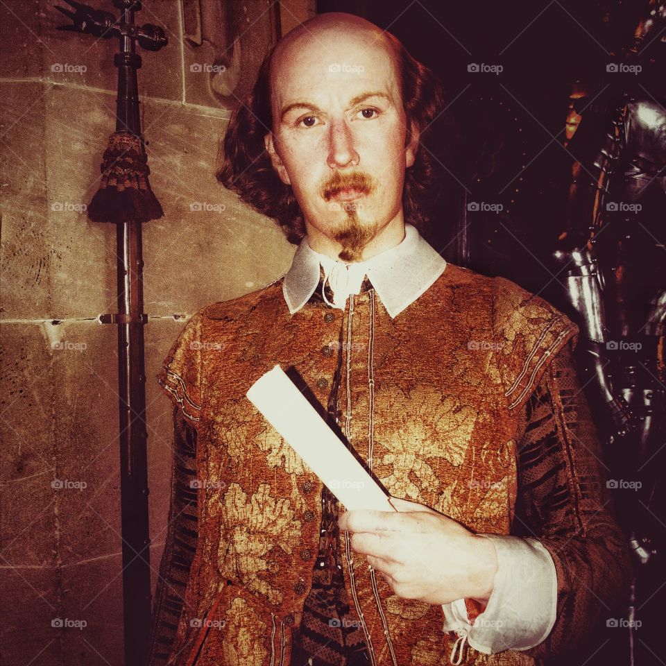 Shakespeare. Waxwork of William Shakespeare 