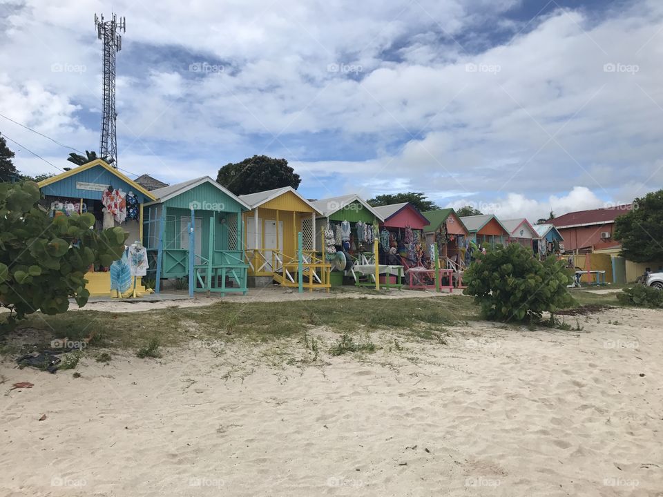 Beach huts