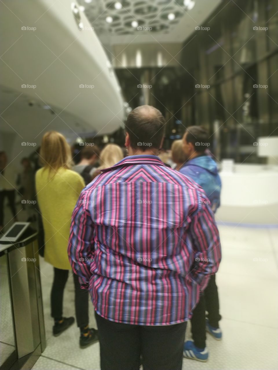 man in an airport