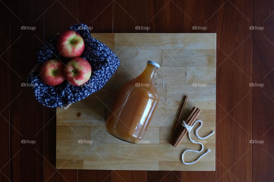 Apple cider, perfect beverage for the fall season.