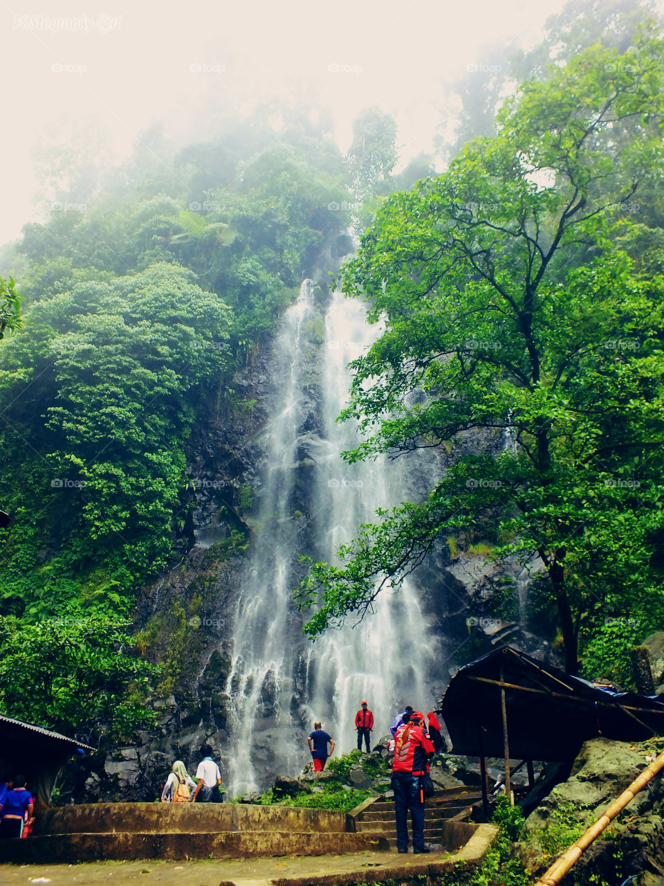 Cigamea Waterfall. Cigamea Waterfall. One of many waterfall destinations in Bogor, West Java, Indonesia.
