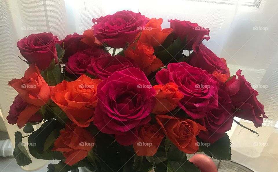 Rosen orange rot zauberhaft lovely Roses Farben colors Blumenstrauß Blumen Love Liebe 