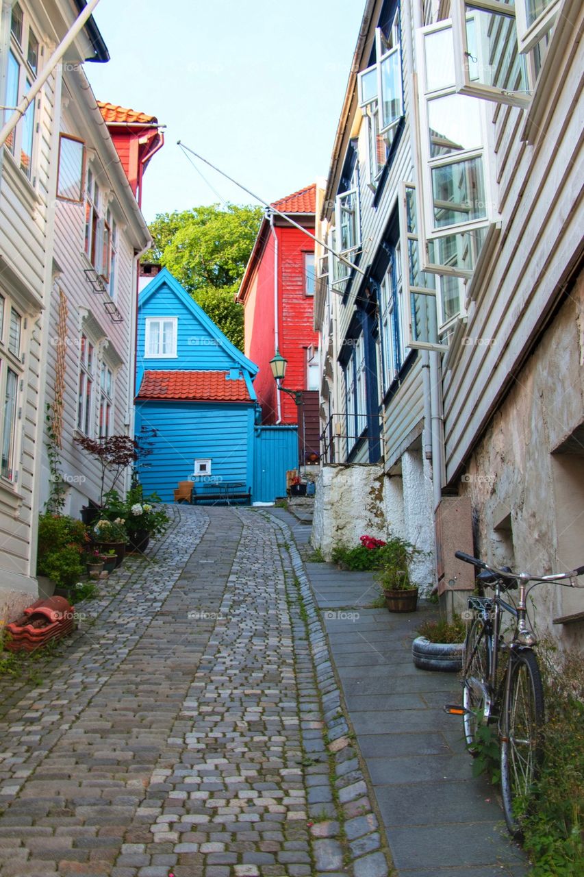 Cute Street of Bergen 