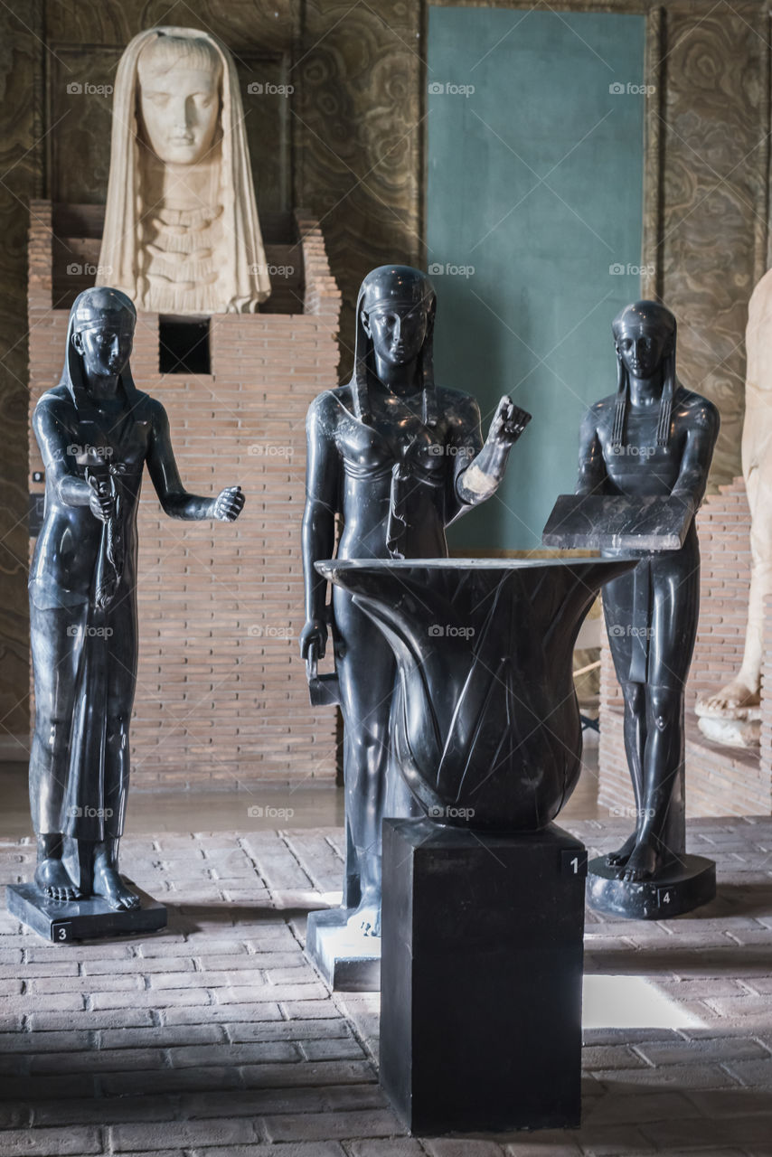 Egyptian Statue in the Vatican in Rome 